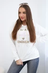 Дамски италиански памучен суитшърт с качулка Beautiful